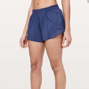 Lululemon Hotty Hot Short II *Long 4" Gatsby Blue